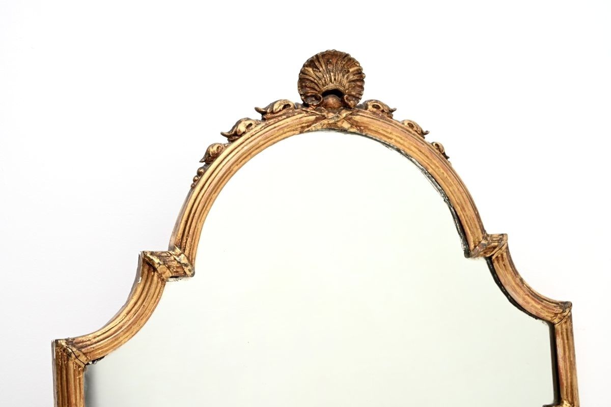 Antique French Gilt Wood Mirror photo furniture