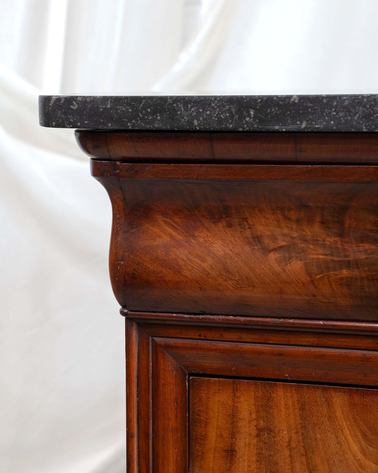 19th Century (Louis Philippe) Flame Mahogany Drawers photo furniture