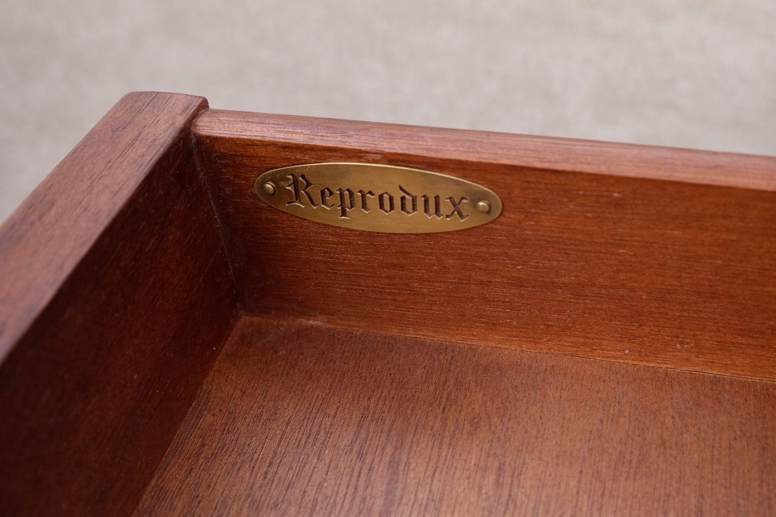 Pair Of English Yew Wood Bedside Tables By Reprodux (Bevan Funnell), C.1980s–199 photo Furniture