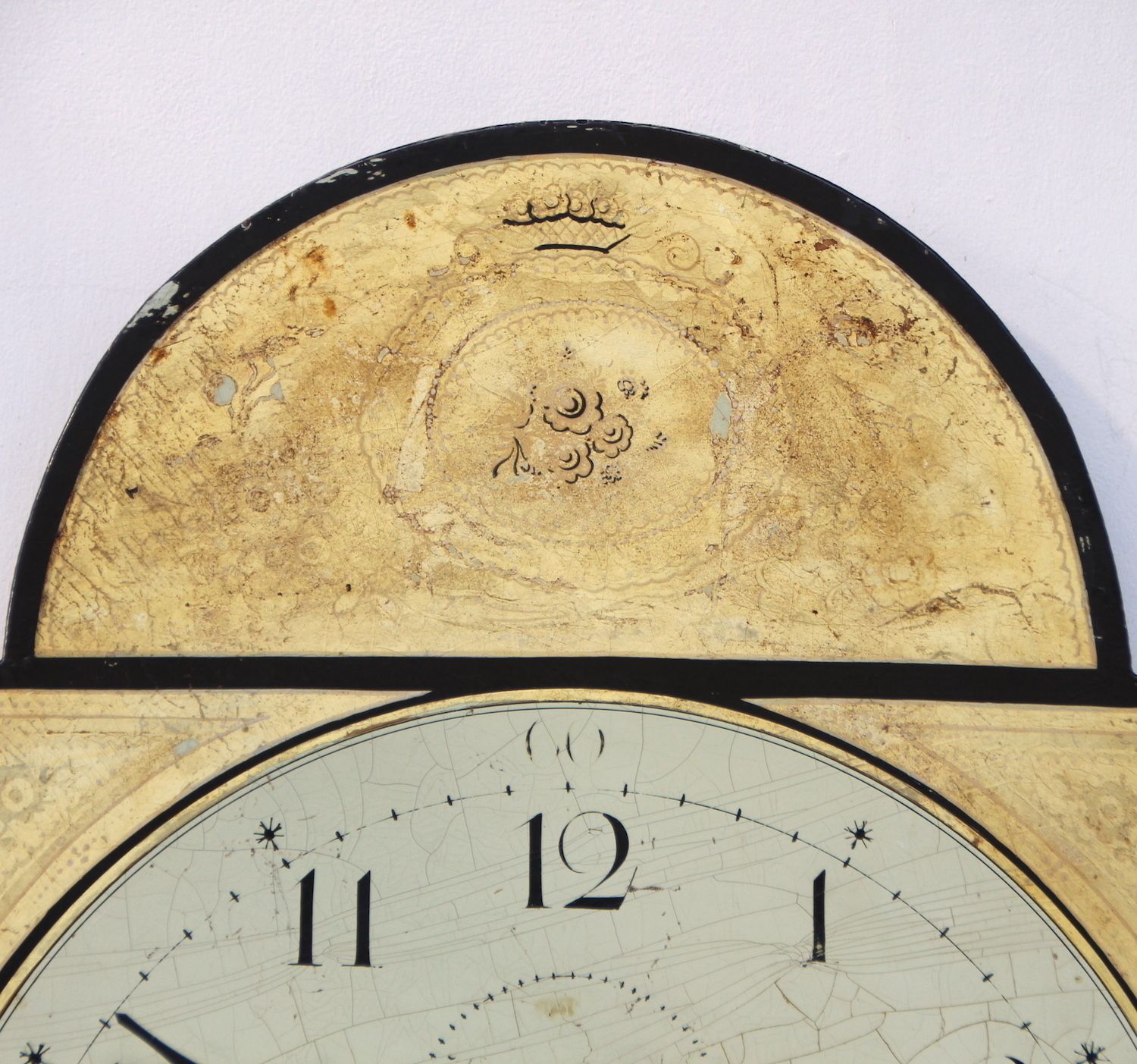photo vintage Original 18th Century Iron Grandfather/Longcase Clock Dial. Fully Guaranteed. London Timepiece
