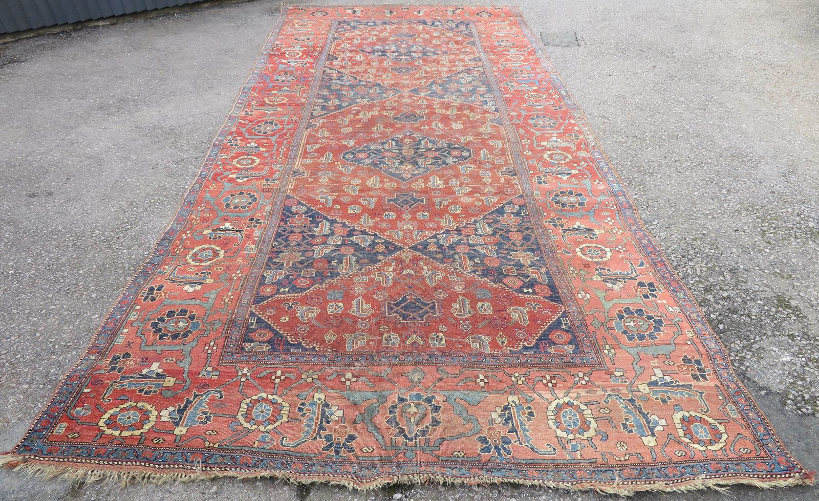 Antique Kurdish Kelleh Carpet. 536cm X 234cm. photo furniture