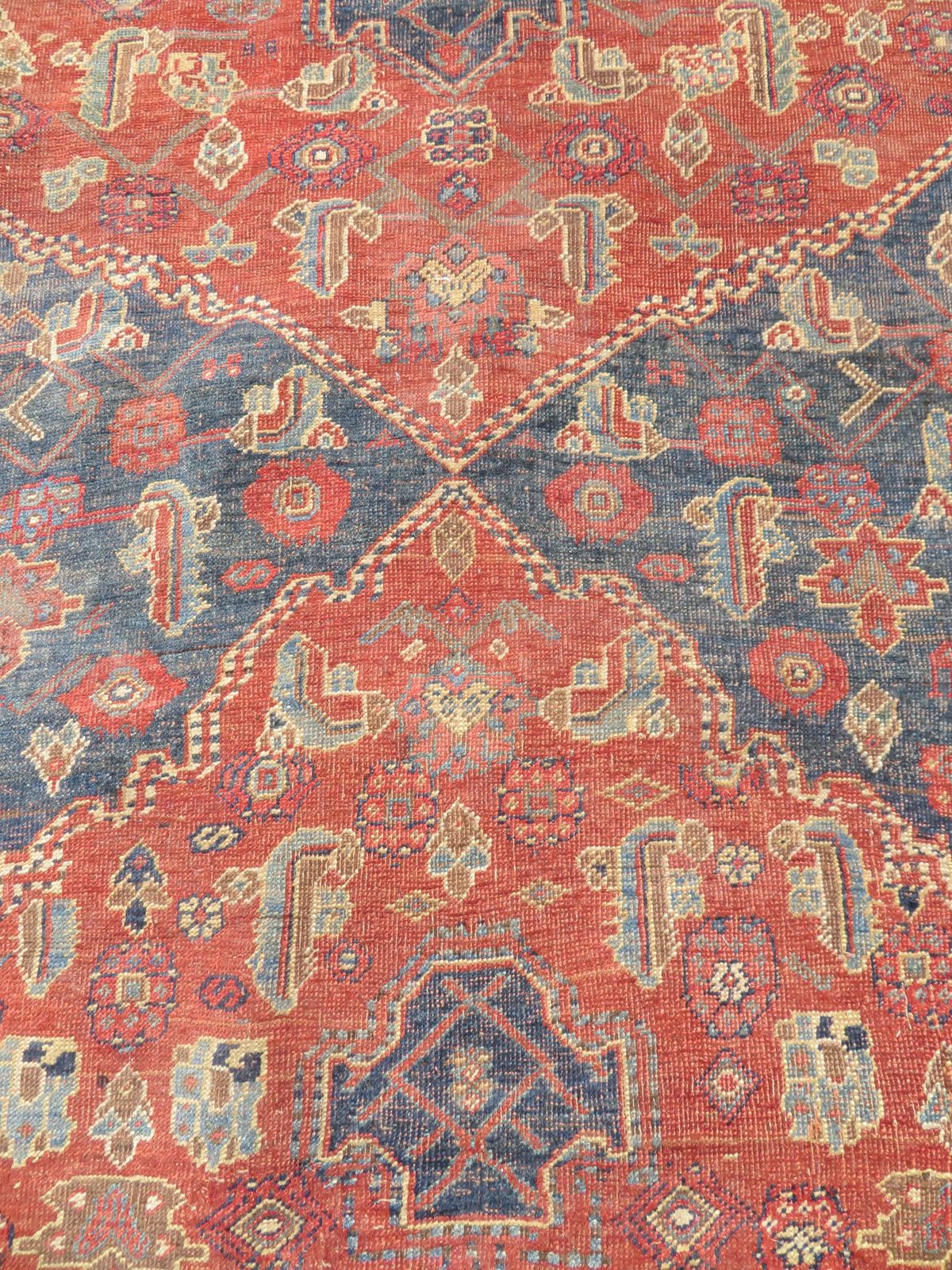 Textiles Antique Kurdish Kelleh Carpet. 536cm X 234cm. photo
