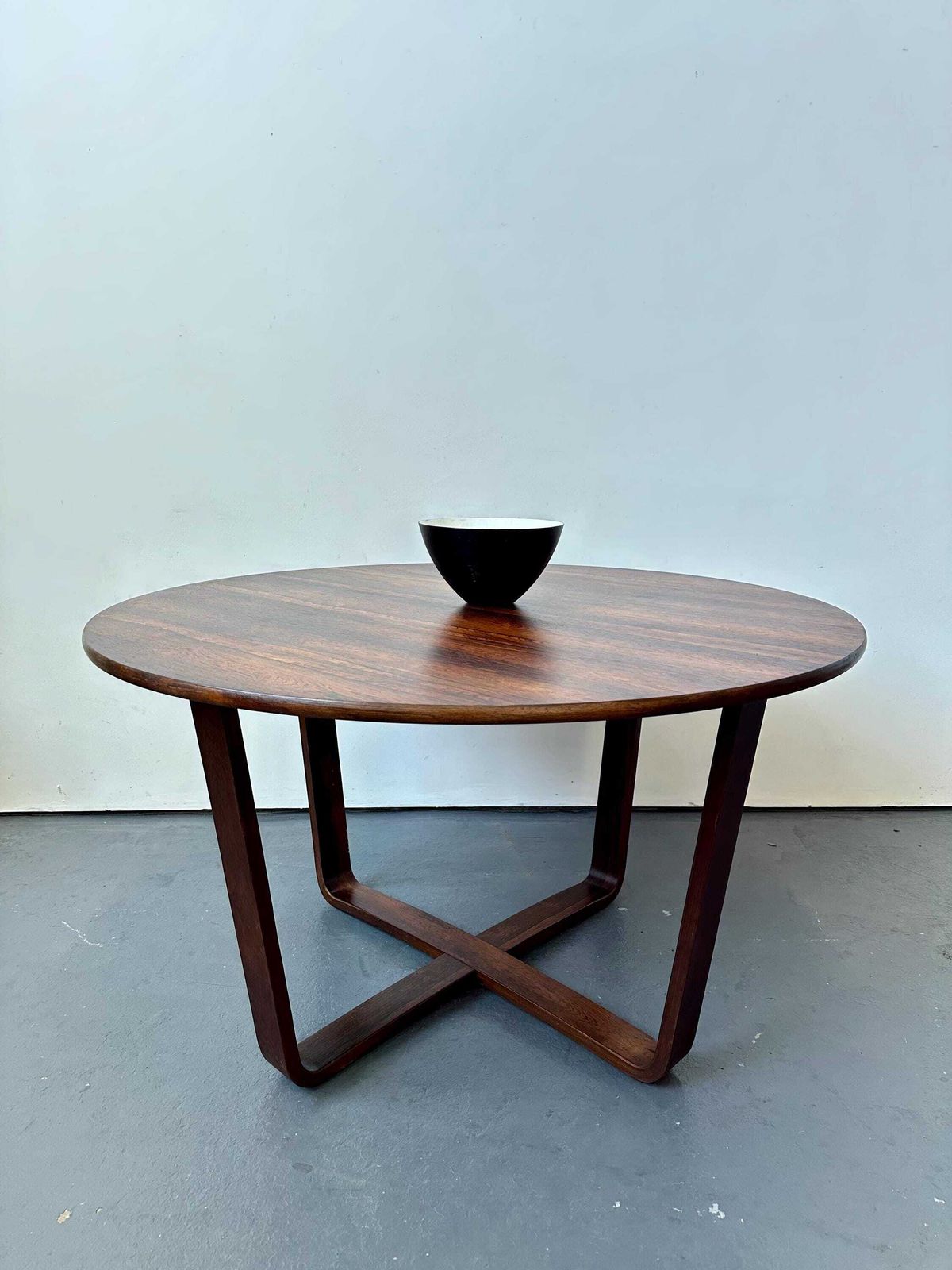 Vintage 1950s Gordon Russell Heals Rosewood Dining Table. Danish Plywood Mid Century Retro photo for sale
