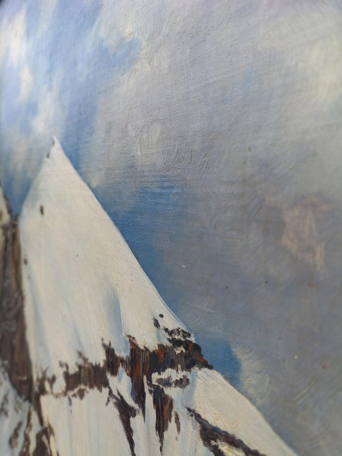 Mont Blanc – Fritz Ruppert Oil On Canvas photo buy
