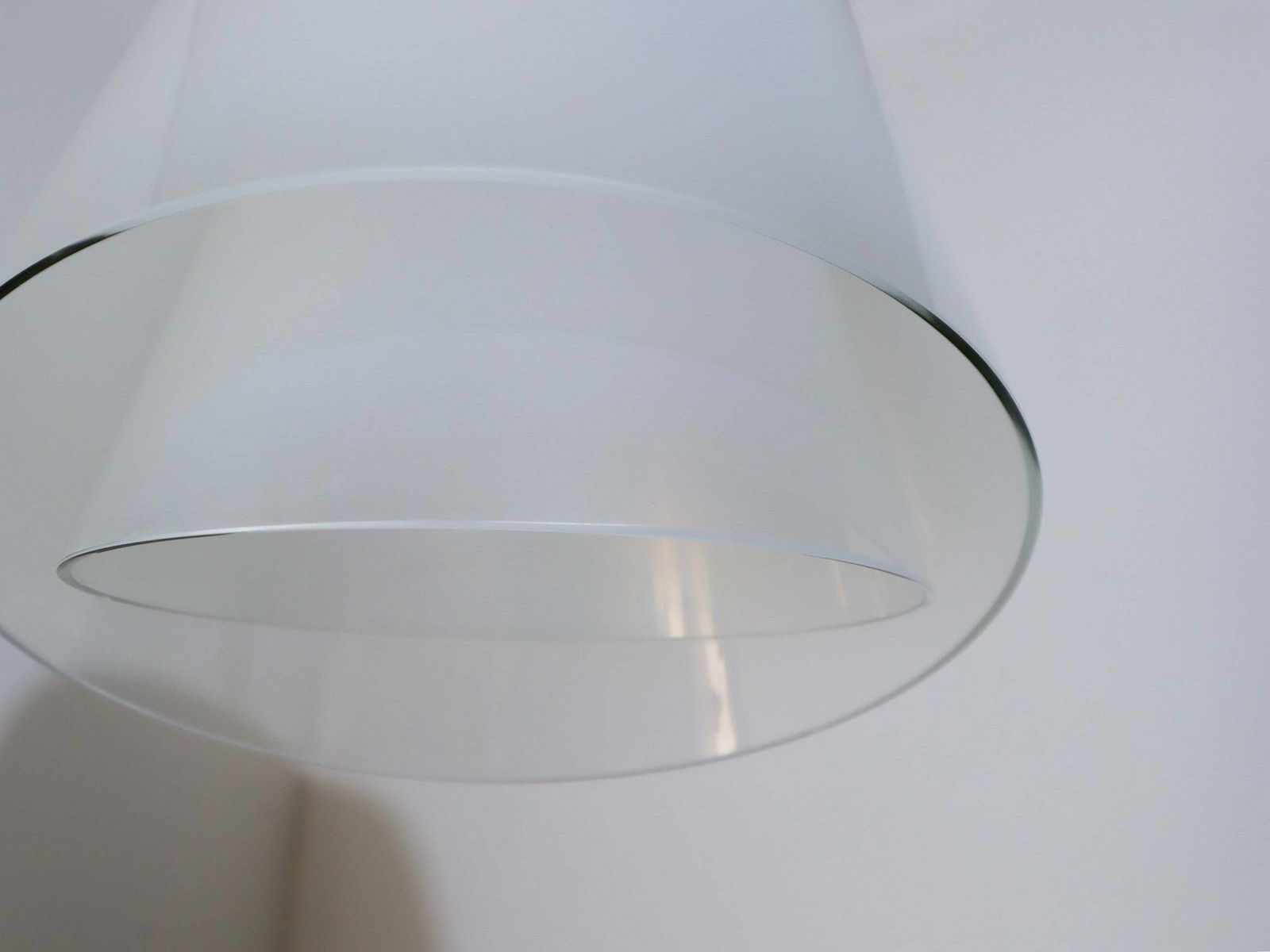 1970s Murano Glass "Giglio" Double Dome Pendant Lamp By Lamperti photo for sale