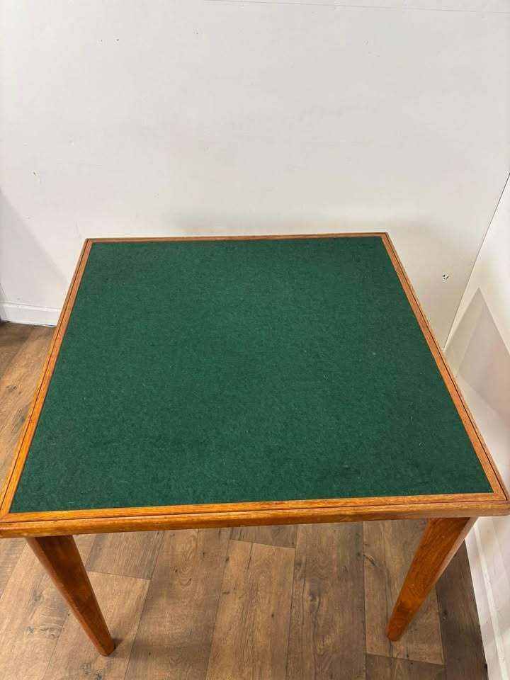 Brdr Furbo Danish Mid Century Teak Games Table – Reversible Top photo vinterior