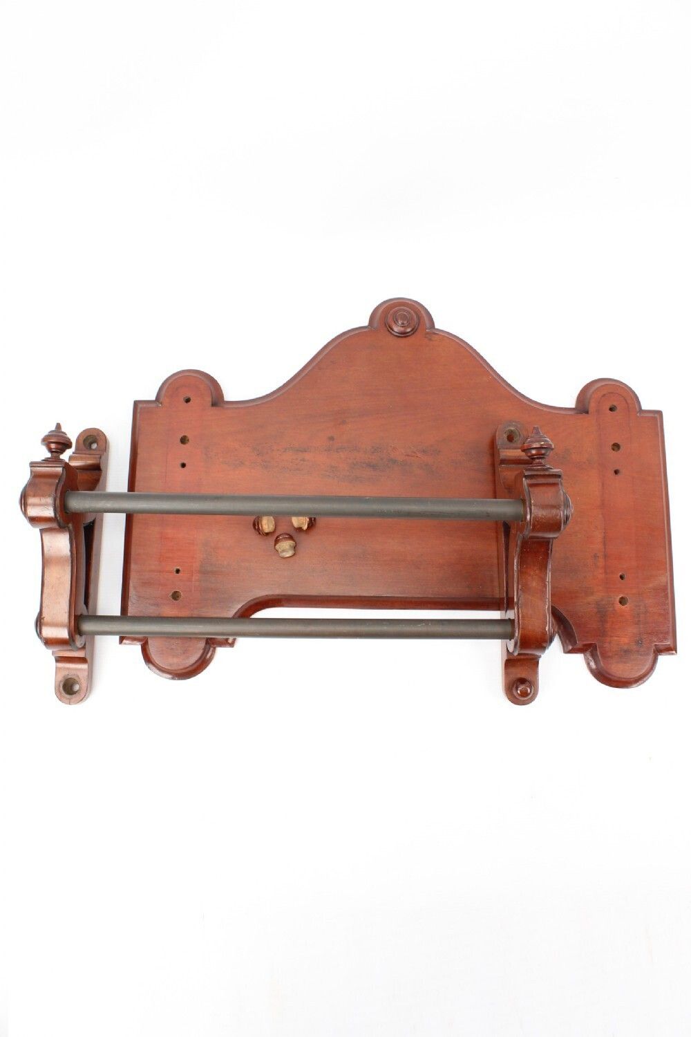photo for sale Victorian Mahogany Hanging Double Towel Rail