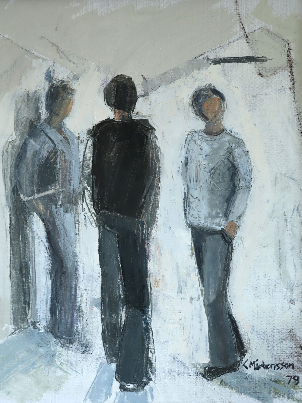 Between Presences In Oil Onto Canvas photo vinterior