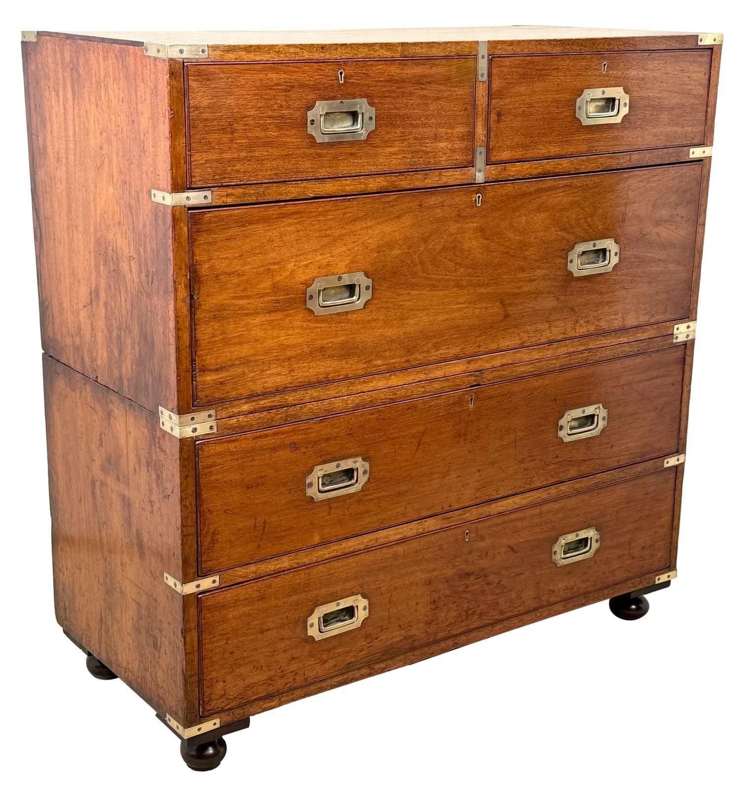 photo buy Camphor Wood 19th Century Military Campaign Chest Of Drawers (England, Circa 1860)