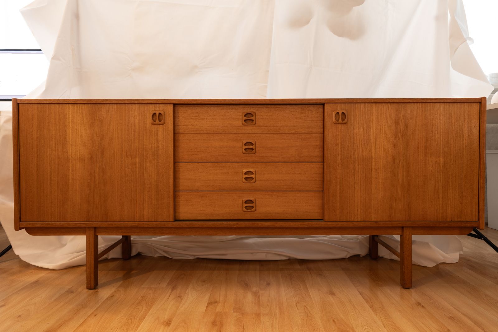 Rare 1960s Ikea Klippan Korsør Sideboard In Teak – Scandinavian Modern photo for sale