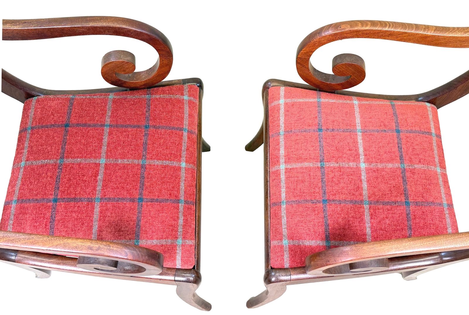 Pair Of Large Regency Mahogany Carver Armchairs (England, Circa 1820) photo Furniture