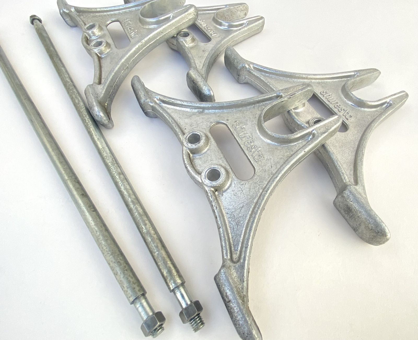 1950's Shuresta Aluminium Alloy Bike Display Stand And Two Additional Ends photo buy