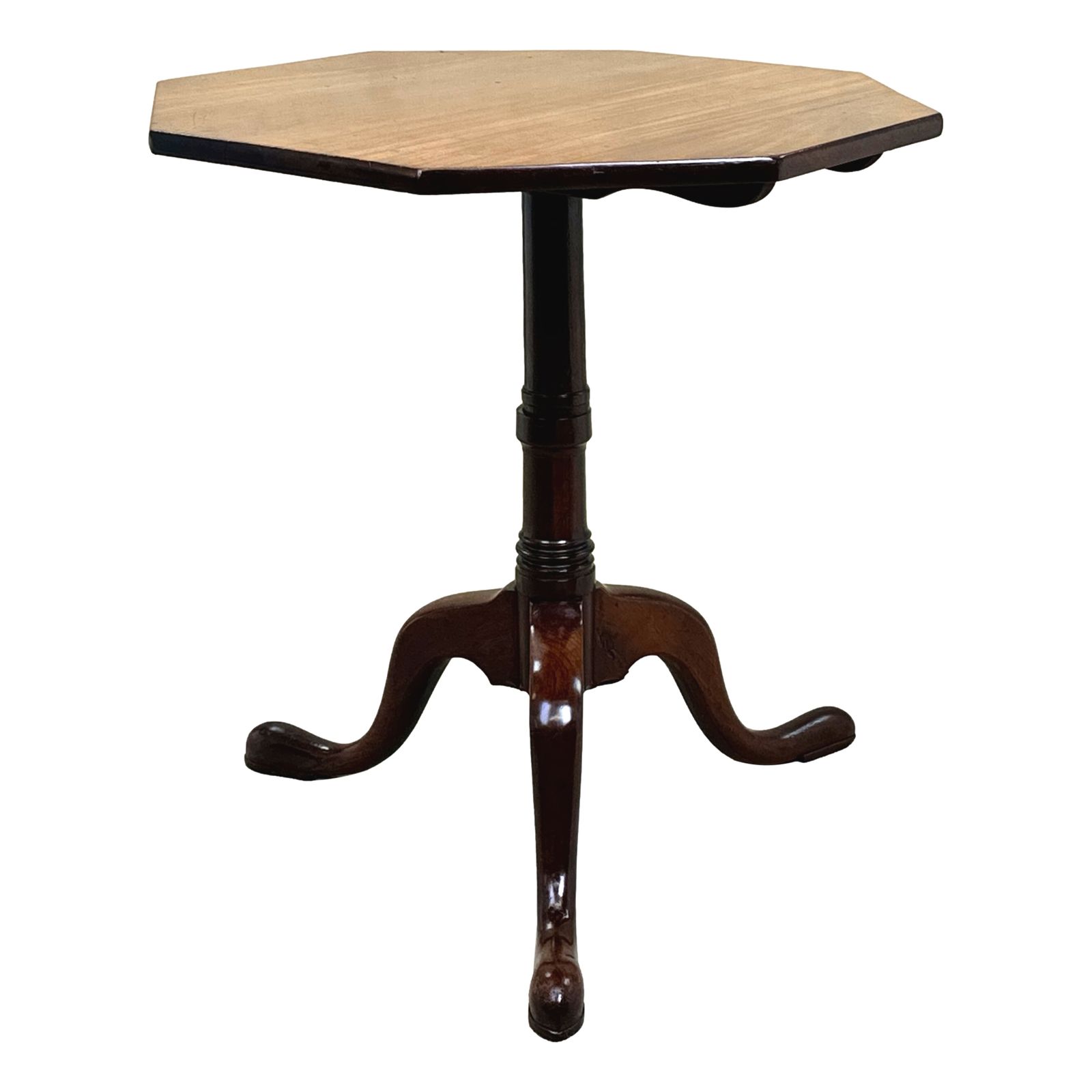 photo for sale Georgian Mahogany Octagonal Wine Table (England, Circa 1760)