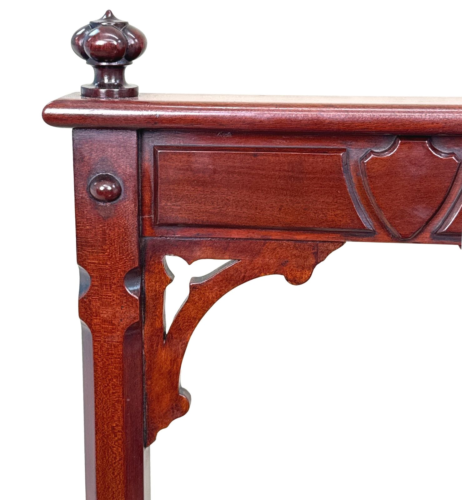 Pair Of Aesthetic Design Victorian Mahogany Hall Chairs (England, Circa 1880) photo vintage