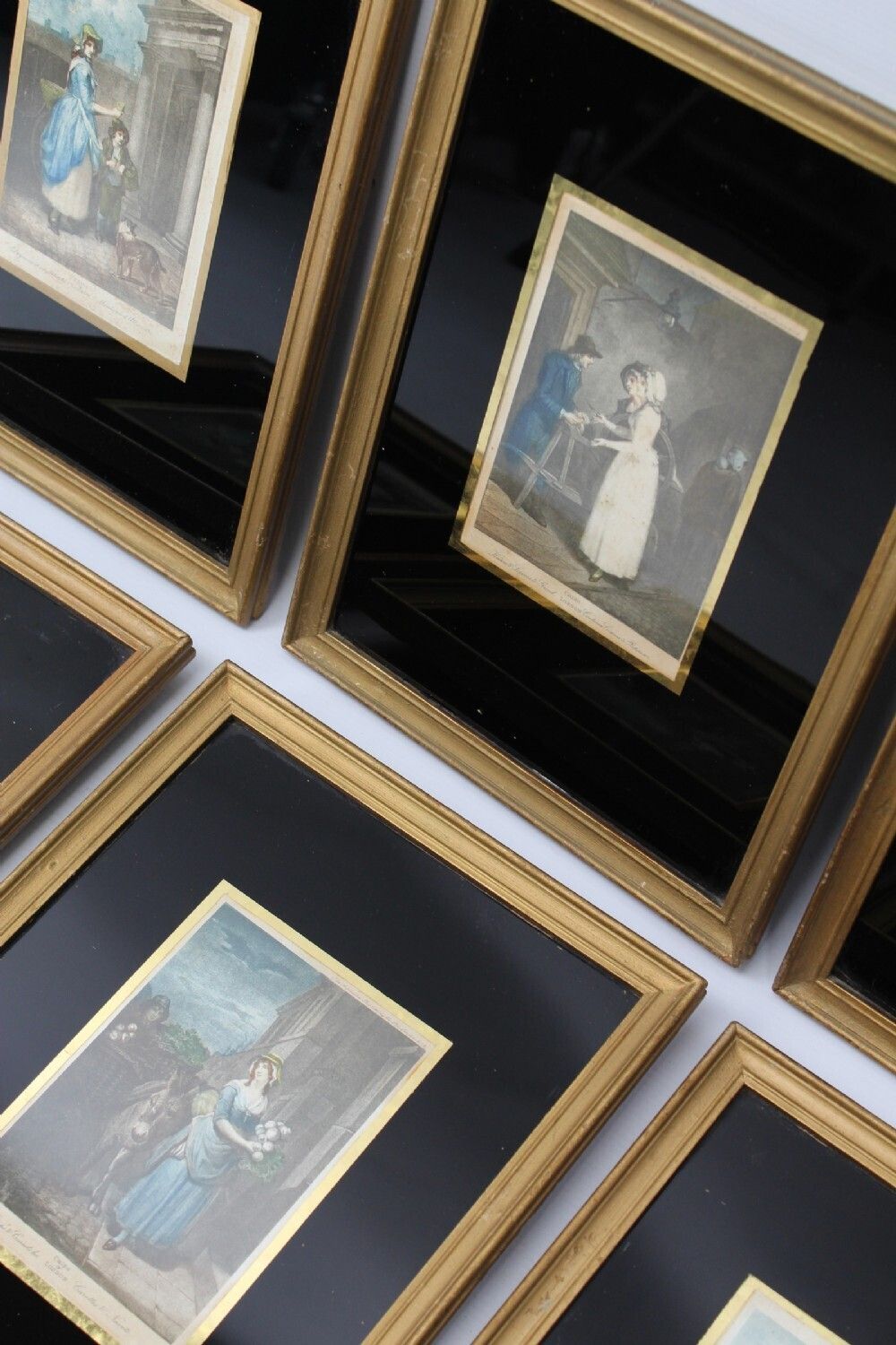 Set 6 Antique Prints From Wheatley’s The Cries Of London photo for sale