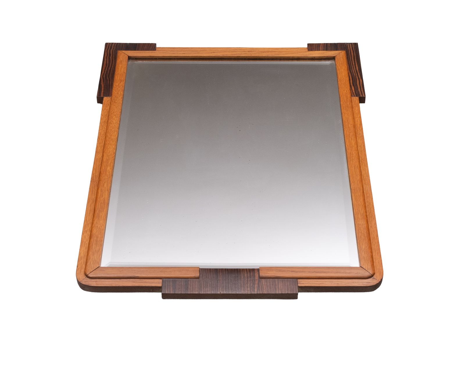 Nederlandse Art Deco Wandspiegel, Eikenhouten Lijst, Amsterdamse School, Jaren 1920 photo buy