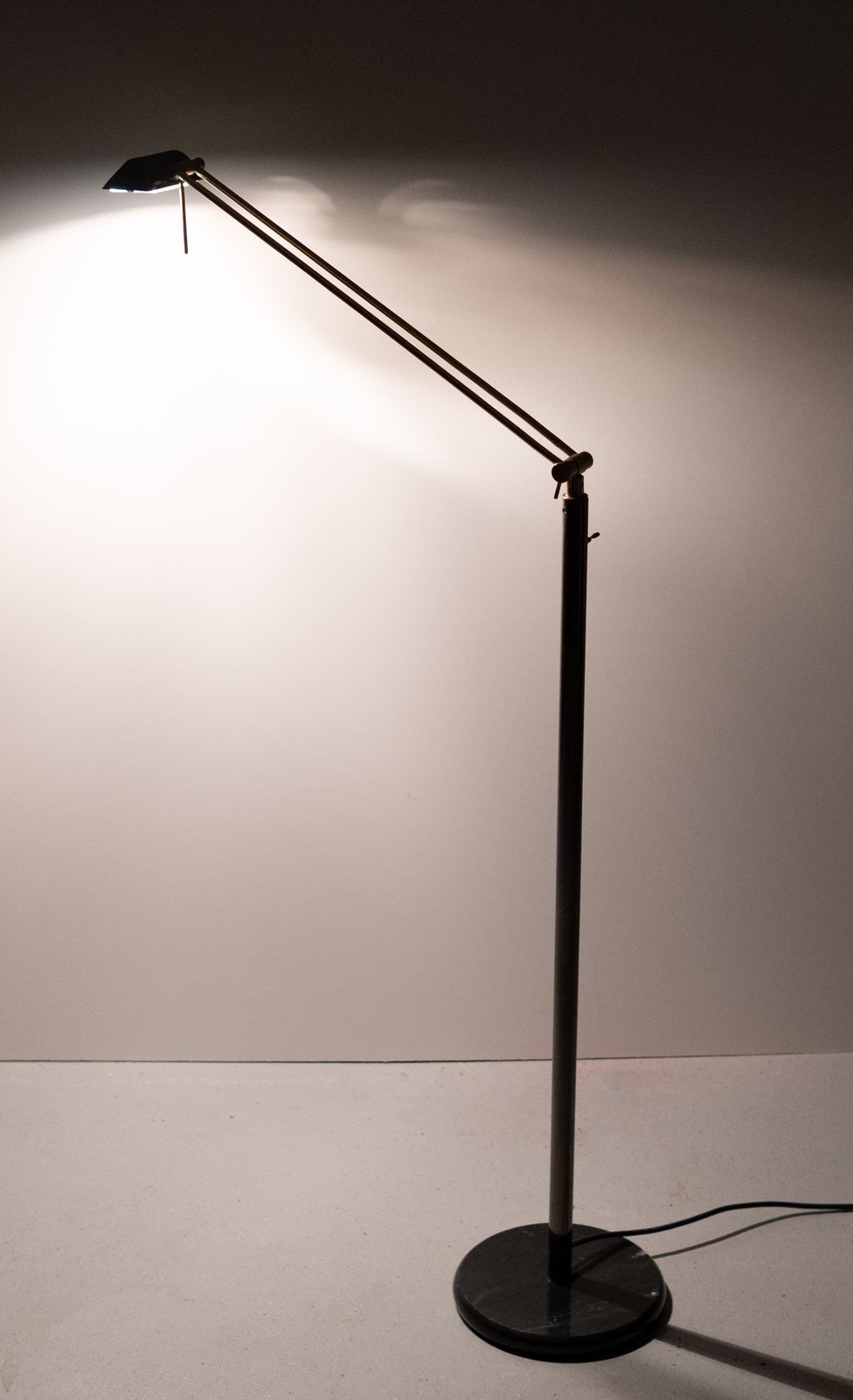 Herda Halogen Floor Lamp Marble Base 1980s photo 740.0
