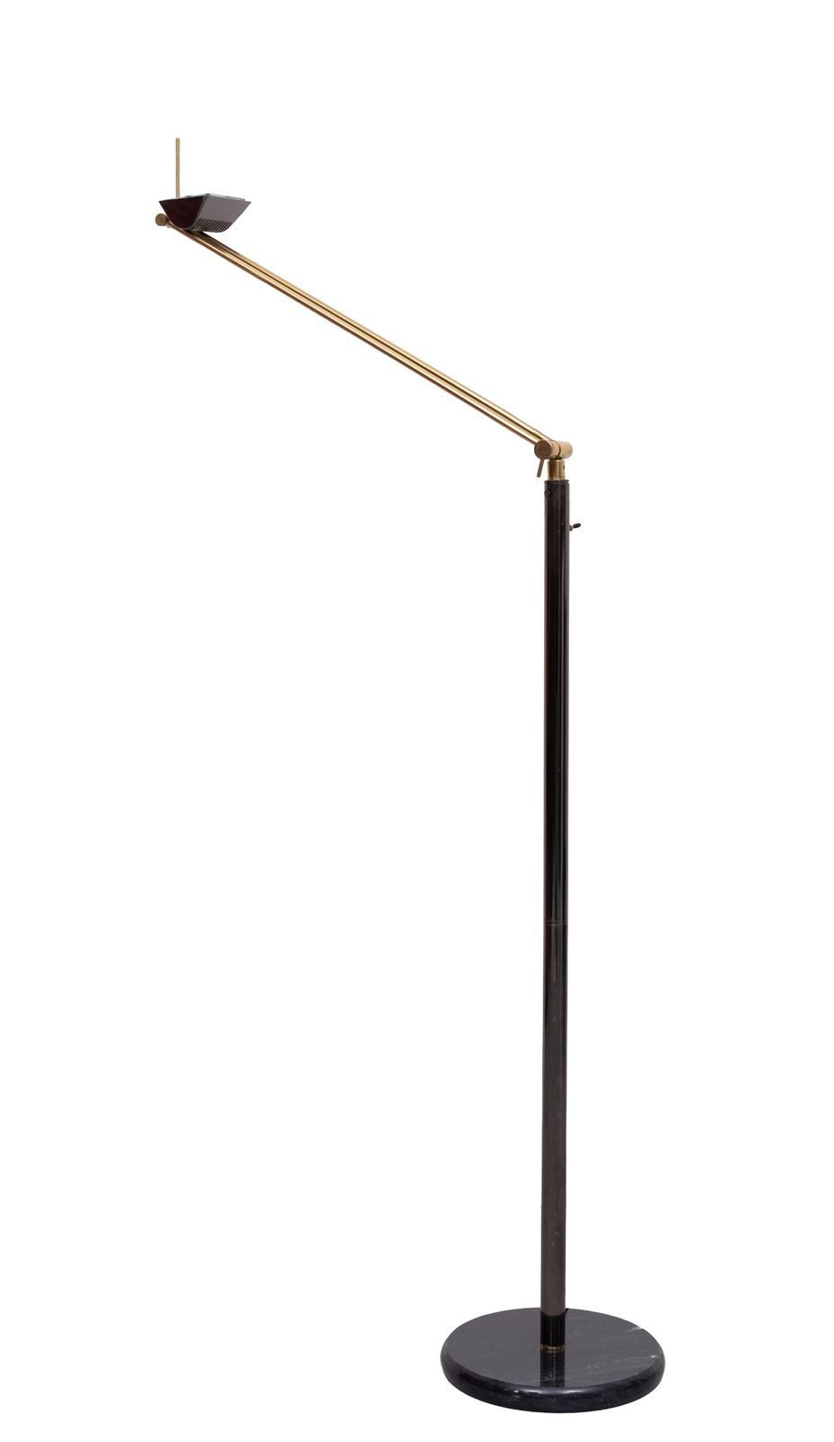 740.0 Herda Halogen Floor Lamp Marble Base 1980s photo