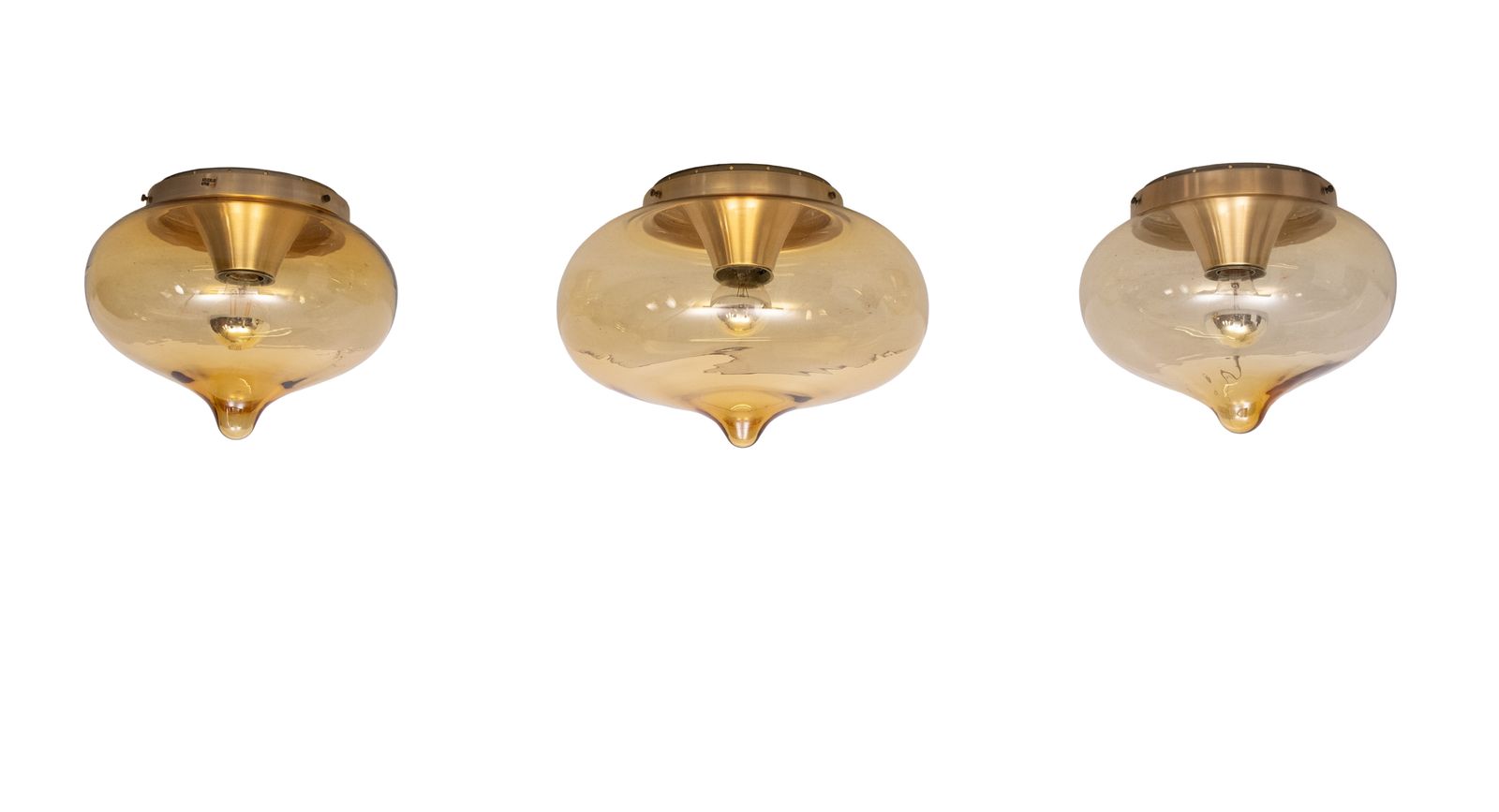 Rookglazen Hanglampen Van Dijkstra Lamps, Ca. Jaren 1970 photo Verlichting