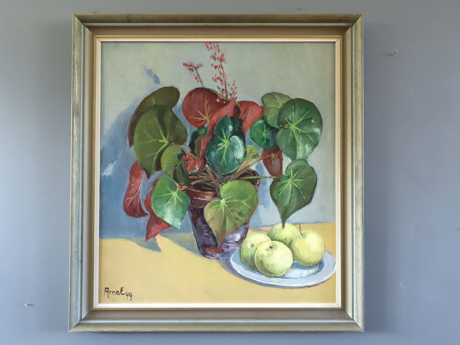 Painting Begonia And Apples, 1940s