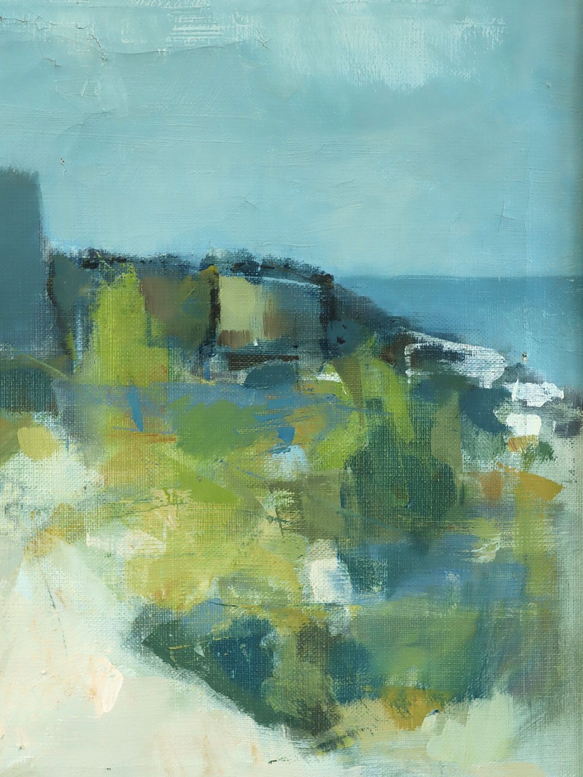 Oil Painting Outpost By The Sea photo for sale