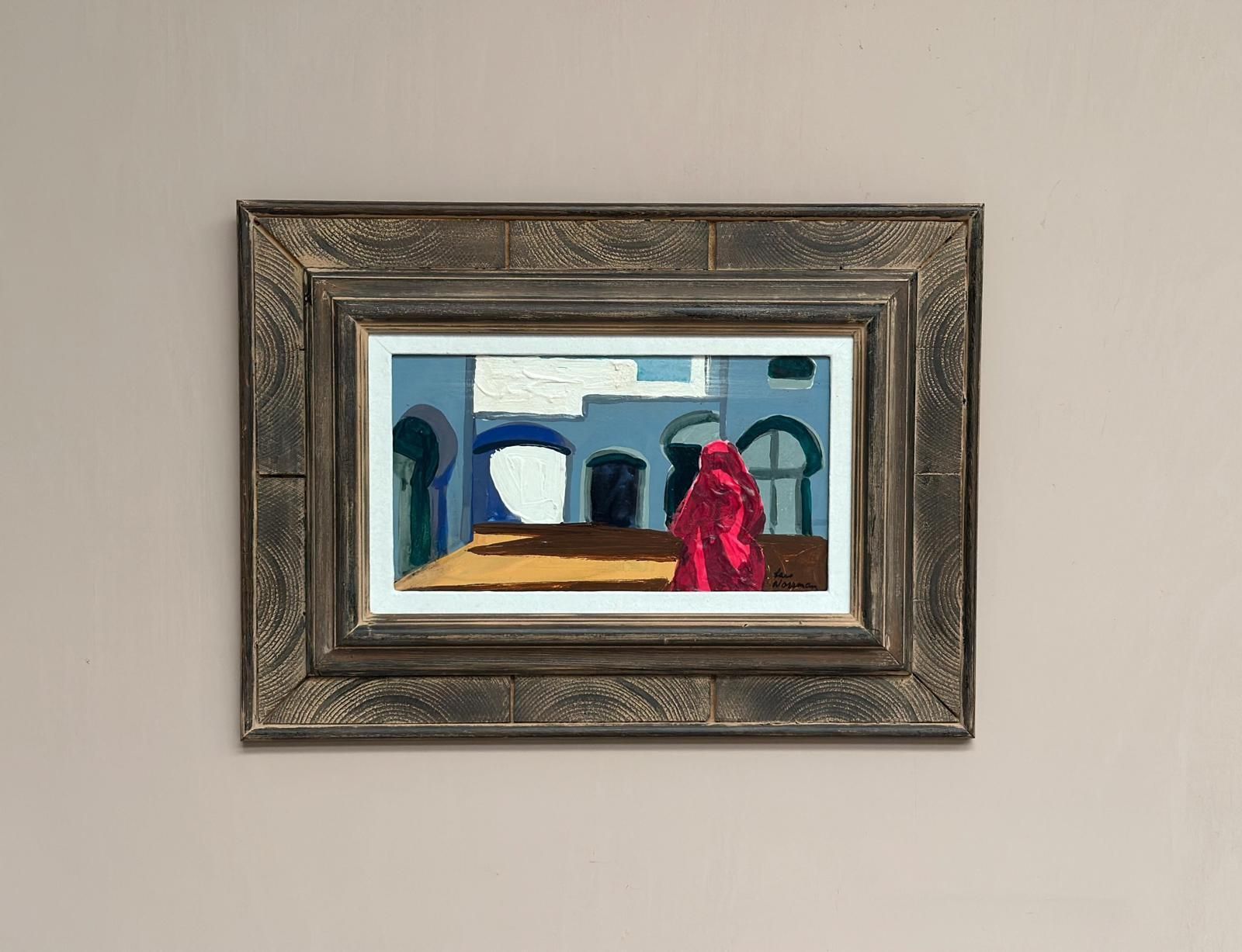 Original Mid Century Swedish Oil On Panel – “Southern Motif” By Lars Norrman  – Vintage & Framed – 44 × 32 Cm (17.3" × 12.6") photo for sale