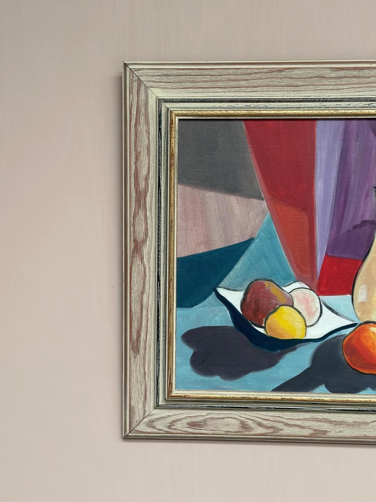 photo for sale Original Swedish Oil On Canvas – “Stilleben” By L. Norberg – Vintage & Framed – 61 × 53 Cm (24" × 20.9")