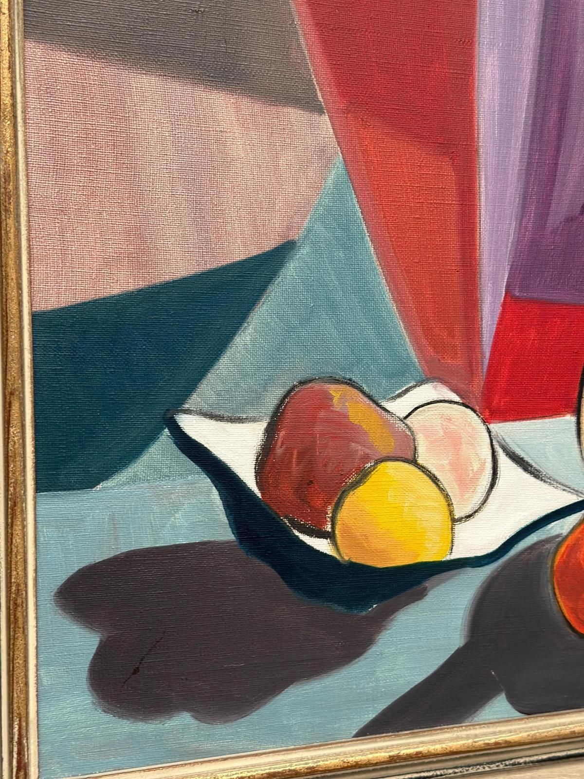Art Original Swedish Oil On Canvas – “Stilleben” By L. Norberg – Vintage & Framed – 61 × 53 Cm (24" × 20.9") photo
