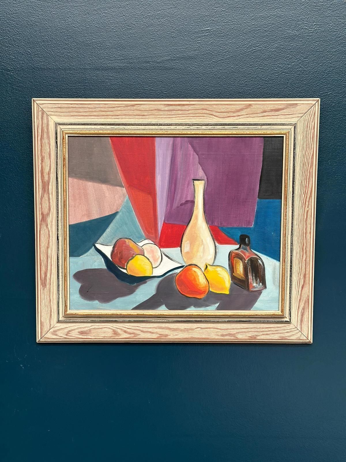 photo buy Original Swedish Oil On Canvas – “Stilleben” By L. Norberg – Vintage & Framed – 61 × 53 Cm (24" × 20.9")