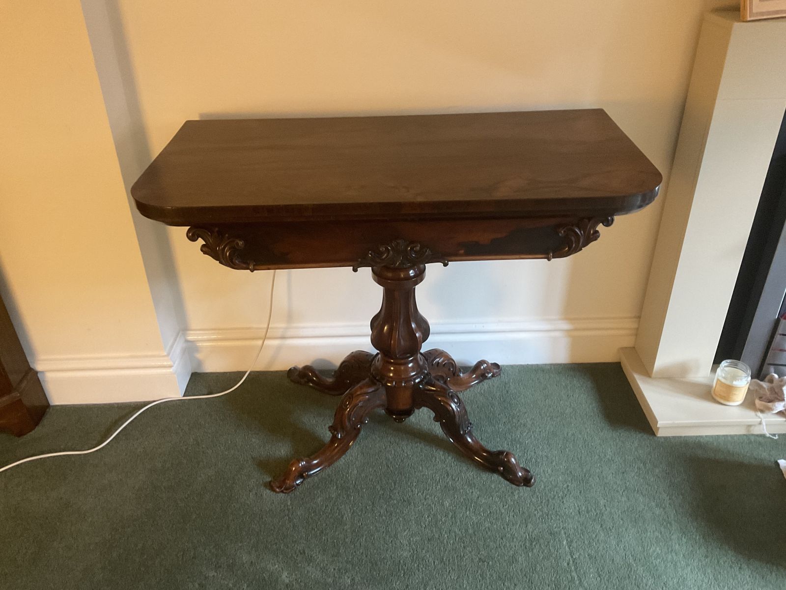 Antique Rosewood Tea Table Very Original Circa 1830 . photo 2500.0
