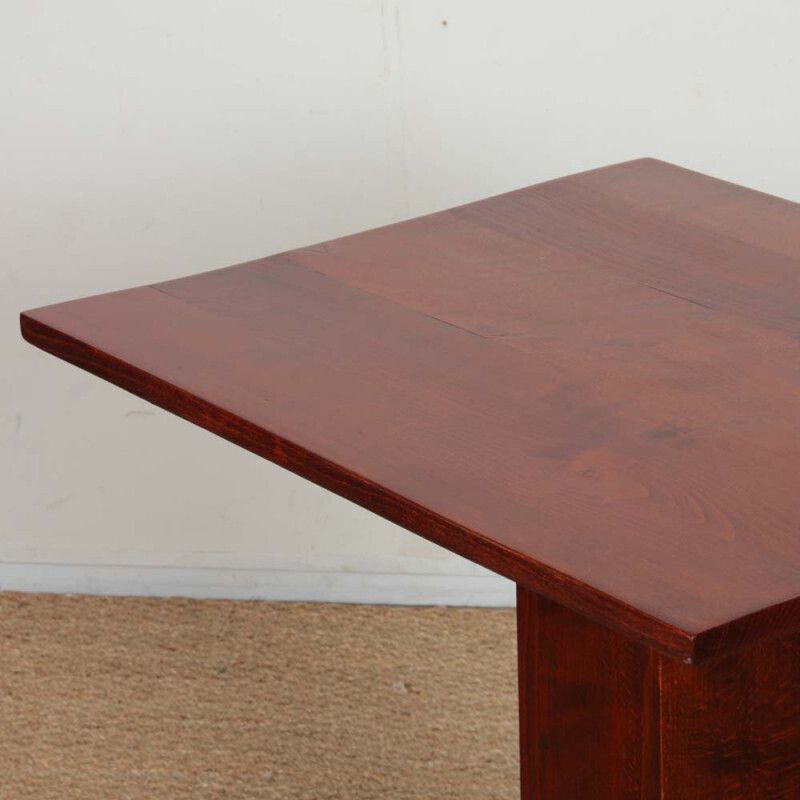 High Wooden Table, French Craftsmanship From The 1940s
