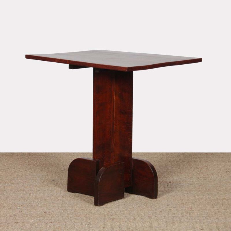 High Wooden Table, French Craftsmanship From The 1940s photo for sale