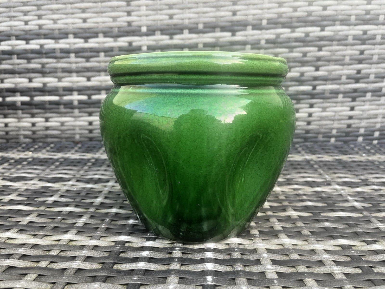 English Antique Arts & Crafts James Wardle Pottery Jardiniere Planter Plant Pot photo vinterior