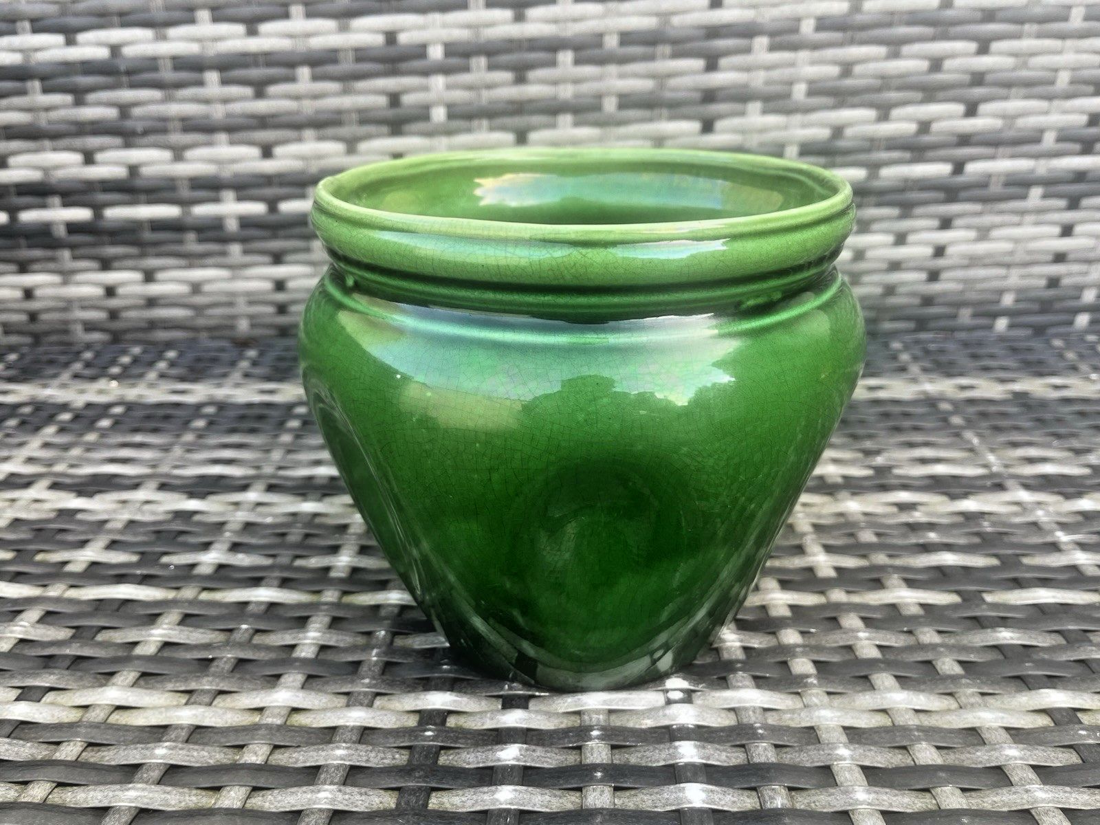 photo furniture English Antique Arts & Crafts James Wardle Pottery Jardiniere Planter Plant Pot