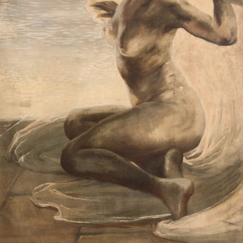 Nude Painting Of A Young Woman From The First Half Of The 20th Century photo buy
