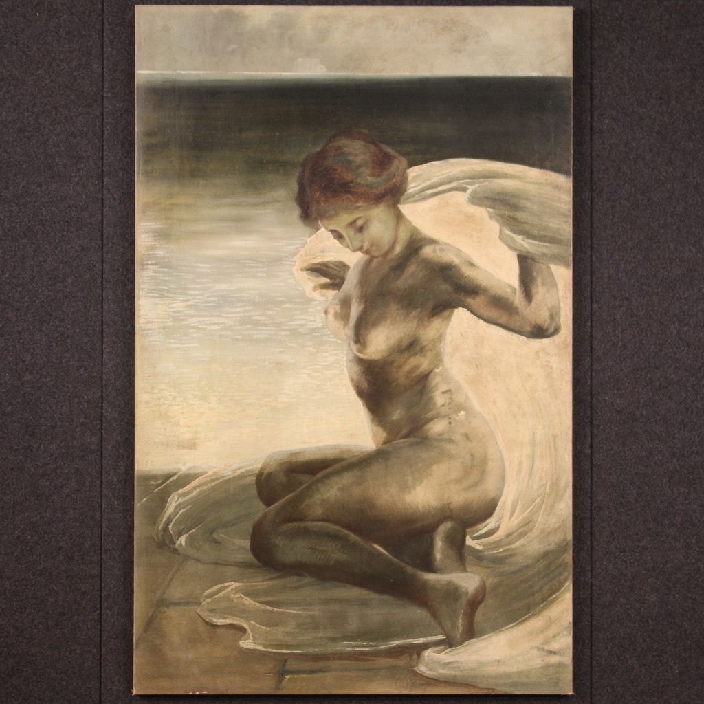 photo for sale Nude Painting Of A Young Woman From The First Half Of The 20th Century