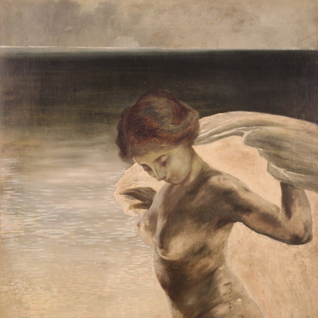 photo buy Nude Painting Of A Young Woman From The First Half Of The 20th Century