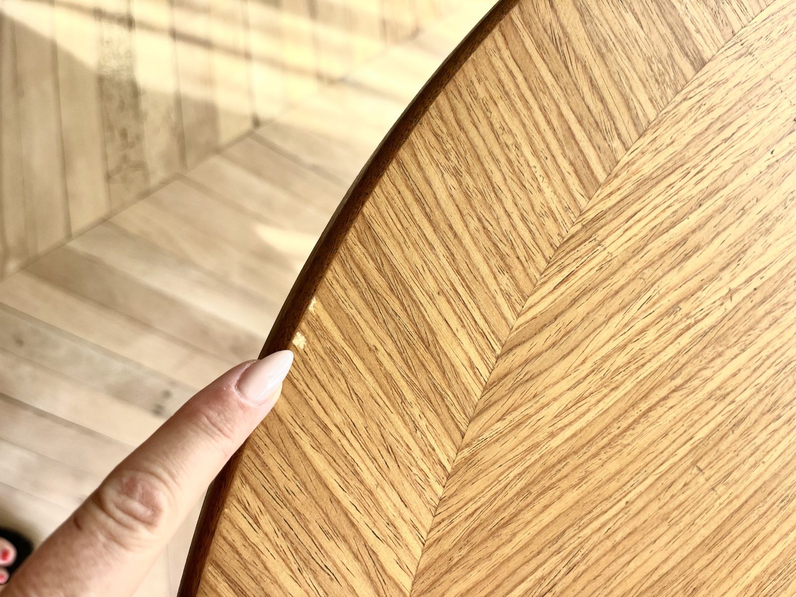 photo buy Mid Century Oval Veneered Extending Dining Table