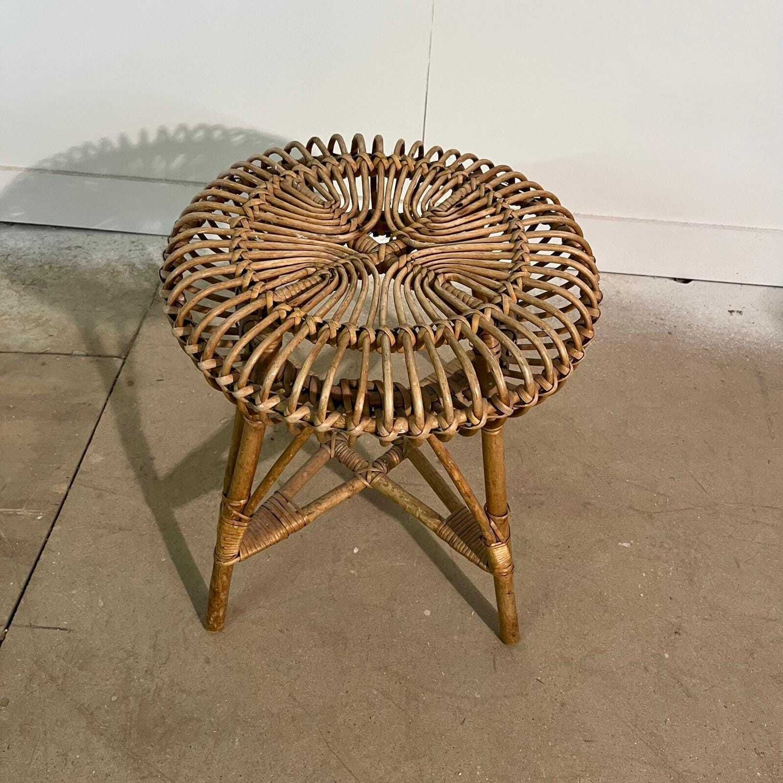 photo furniture Franco Albini Bamboo Stool Bamboo