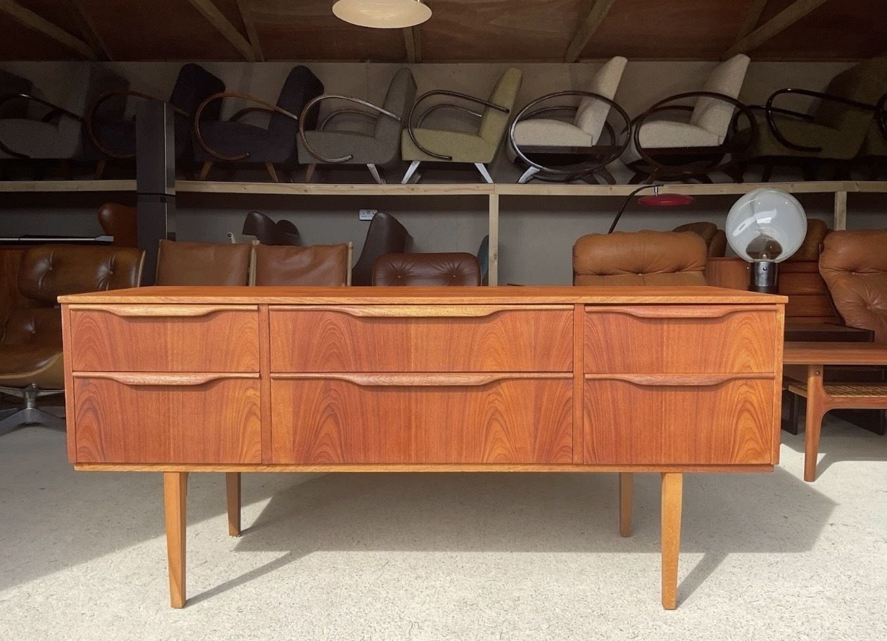 Mid Century Teak Sideboard With Drawers By Frank Guille For Austinsuite 1960s photo for sale