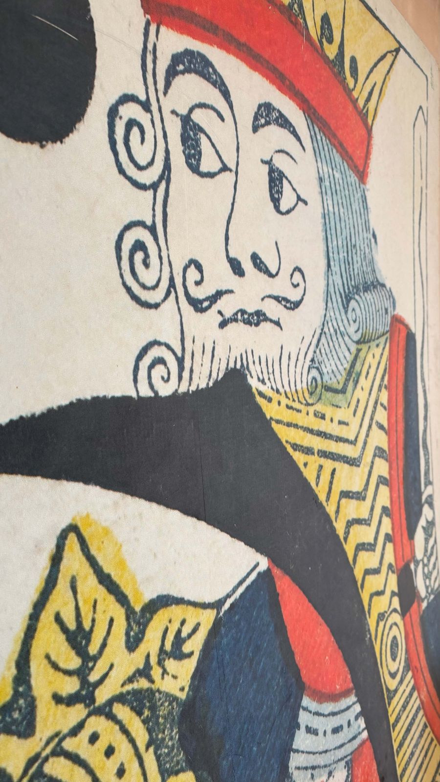 Giant 1980s King Of Clubs Playing Card From London Casino photo Home Decor