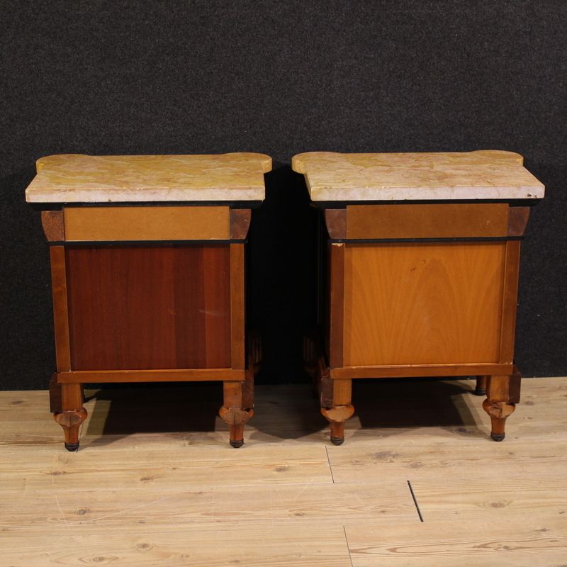 photo furniture Pair Of 20th Century Italian Bedside Tables