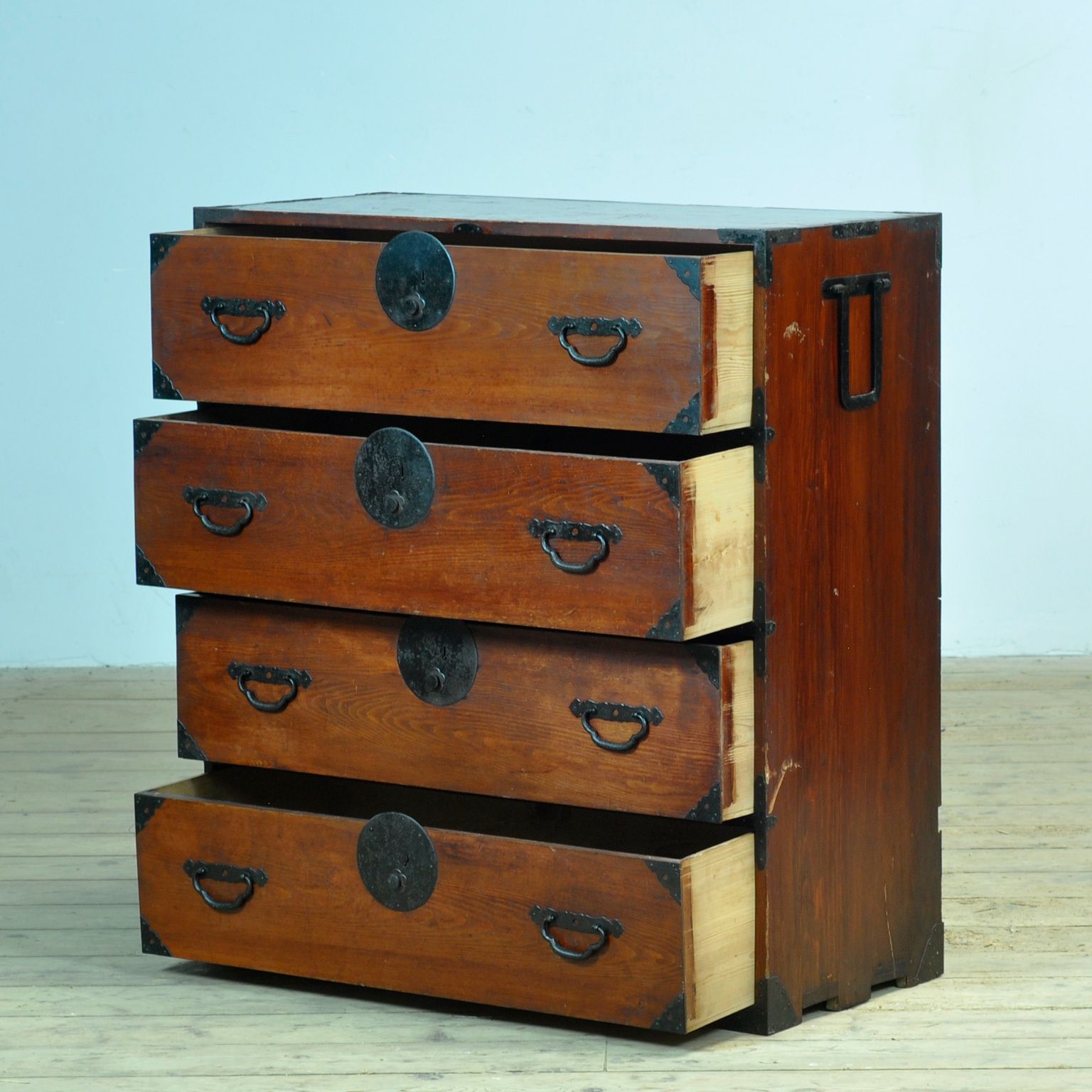 Japanese Tansu Chest Of Drawers, Circa 1870 photo Furniture