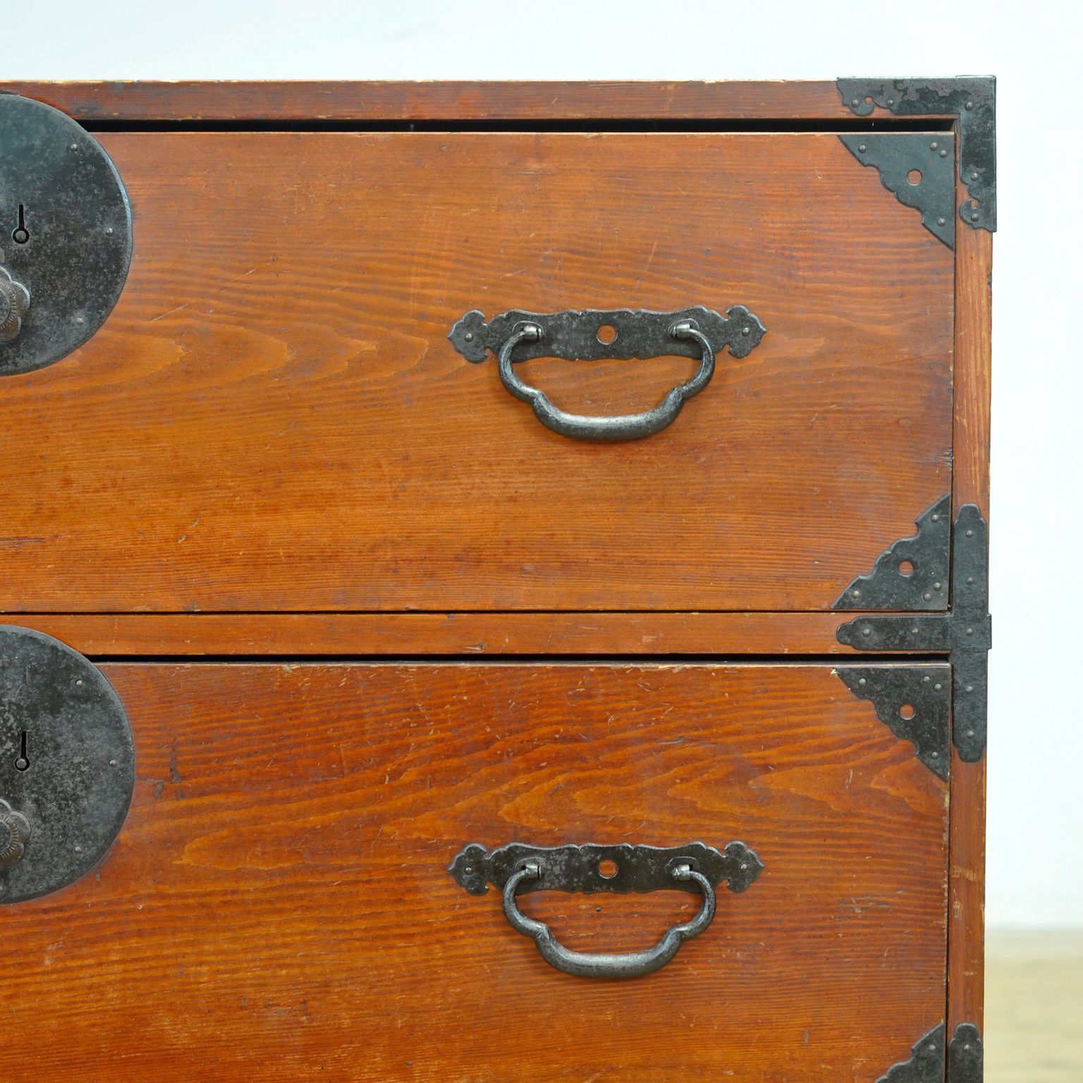 Japanese Tansu Chest Of Drawers, Circa 1870 photo vintage
