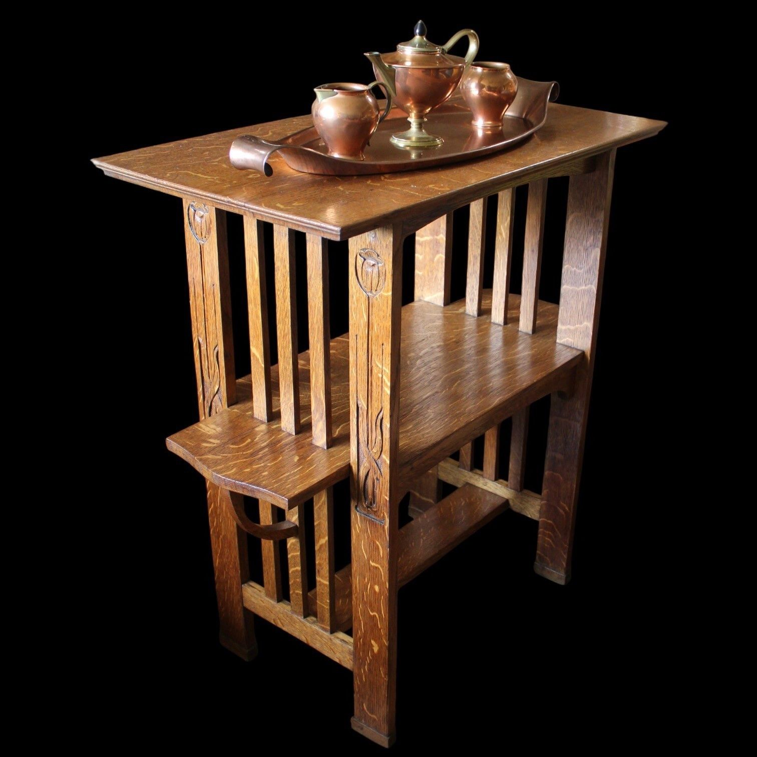 W.A.S Benson , Arts And Crafts, Copper Tea Set photo 315.0