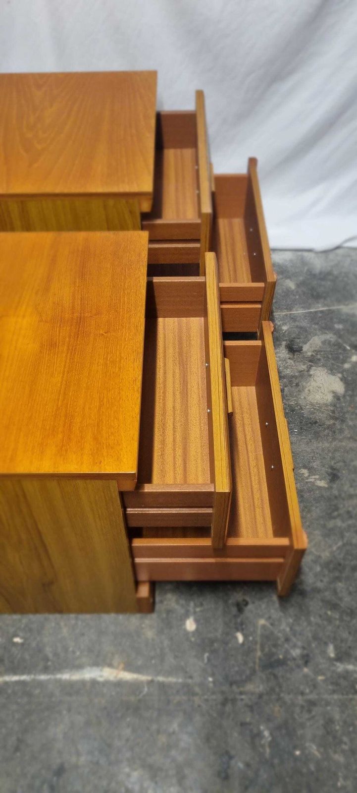 photo for sale Pair Of Mid Century Bedside Cabinets/Chest Of Drawers.
