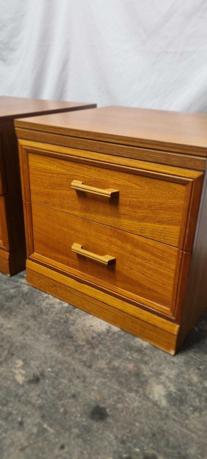 photo buy Pair Of Mid Century Bedside Cabinets/Chest Of Drawers.