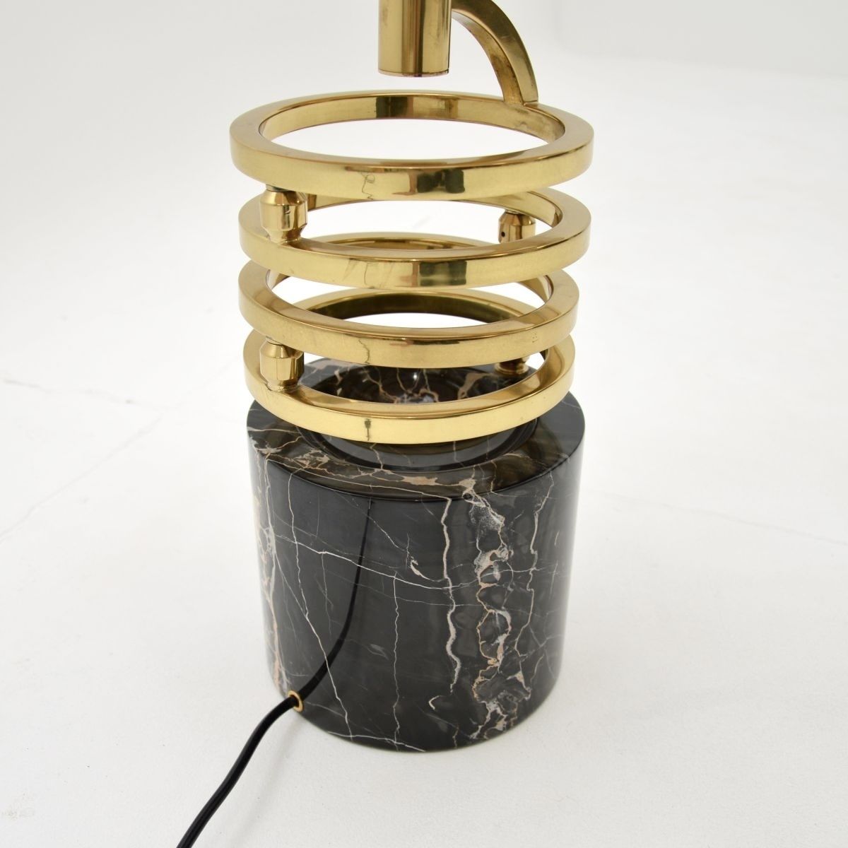 photo for sale Vintage Italian Marble And Brass Table Lamp By Banci Firenze