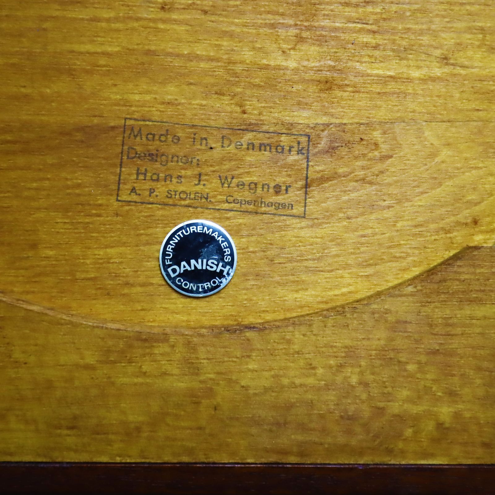 photo buy 1960s Vintage Danish Hans Wegner Papa Bear Chair And Matching Ottoman For Ap Stolen
