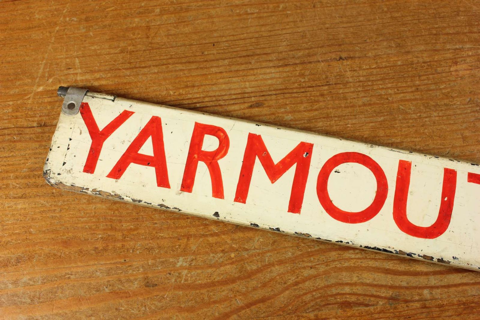 Antique Yarmouth Vauxhall Destination Sign. Train Station Sign C1930. photo vintage